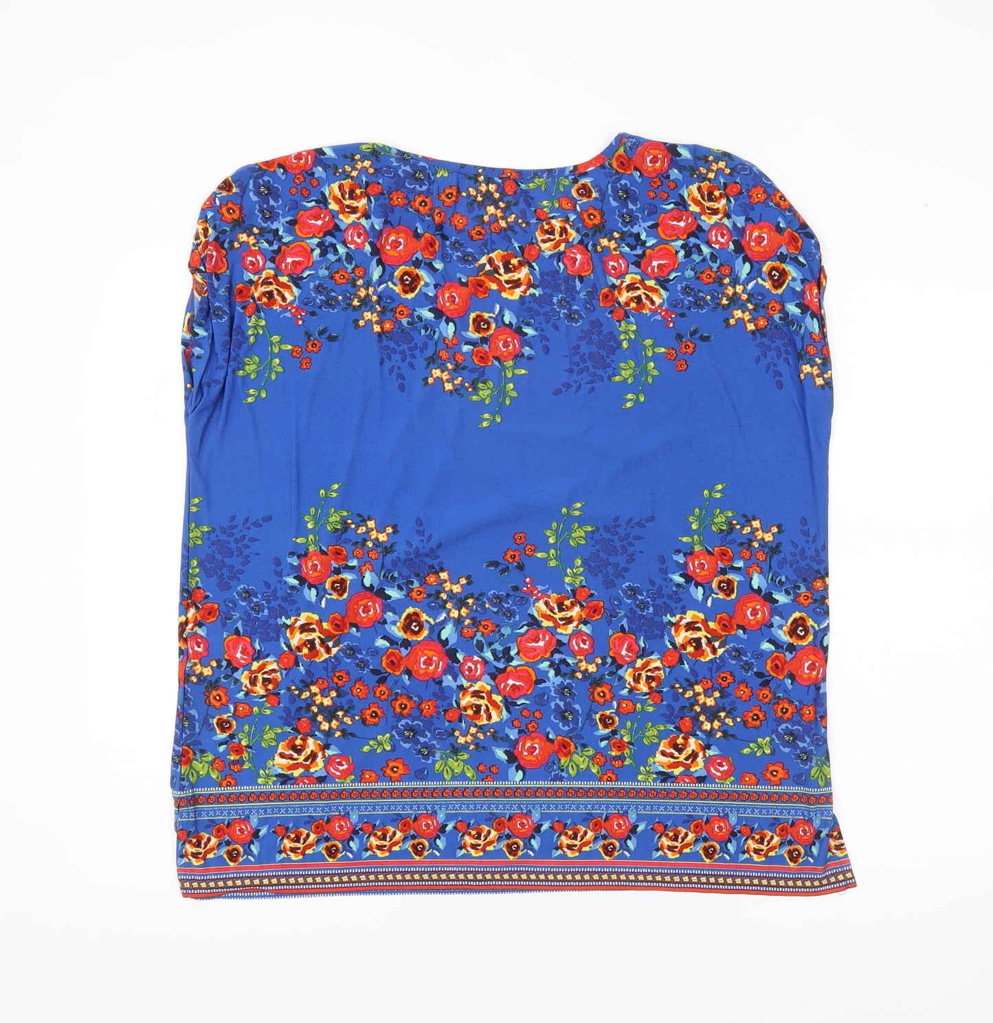 Papaya Women’s Blue Floral Sleeveless Blouse Size 16