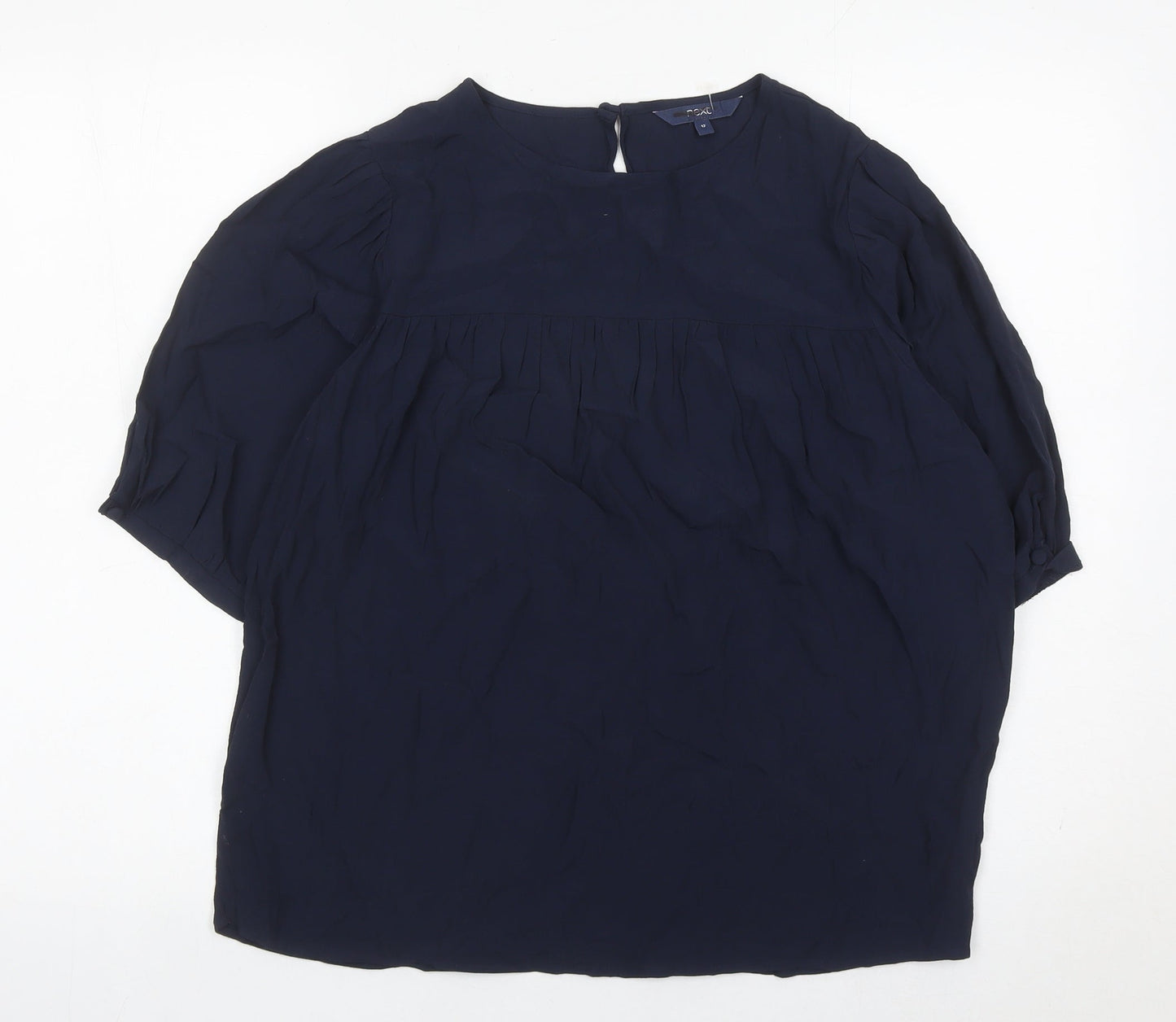 Womens UK Size 12 NEXT Blue Tunic Blouse