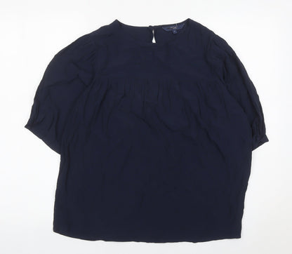 Womens UK Size 12 NEXT Blue Tunic Blouse