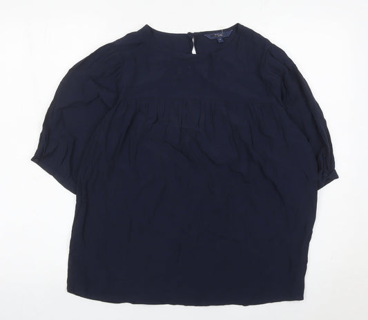 Womens UK Size 12 NEXT Blue Tunic Blouse
