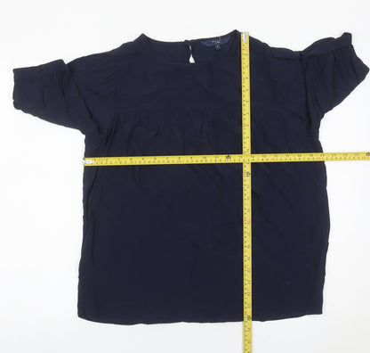 Womens UK Size 12 NEXT Blue Tunic Blouse
