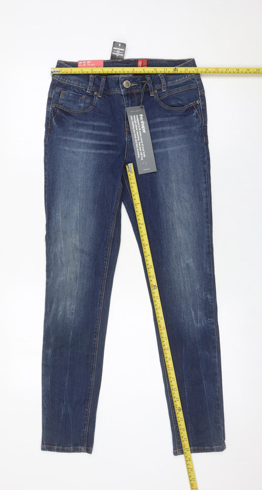 New Look Womens Blue Skinny Jeans Size 10 Slim Fit Denim
