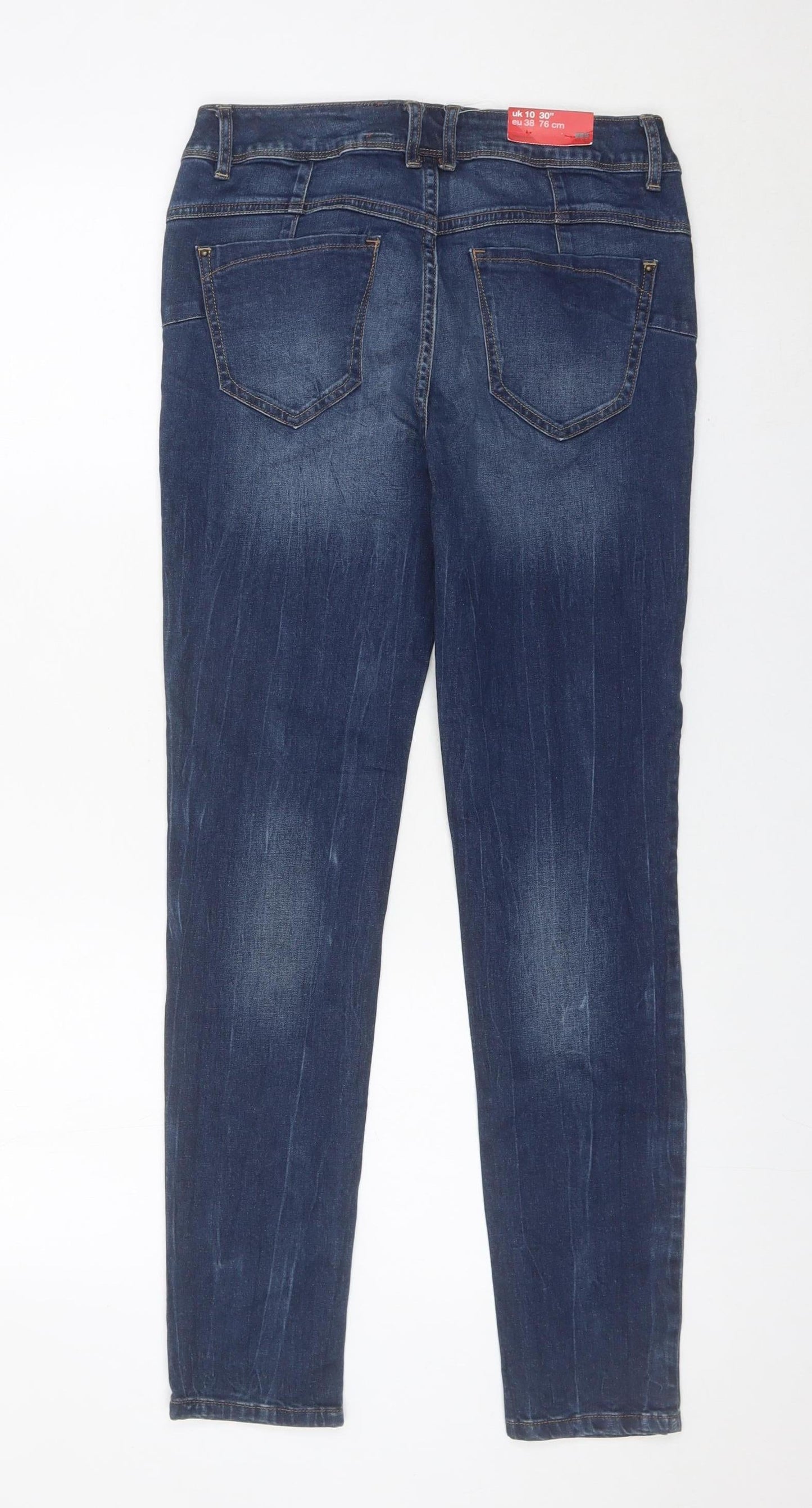New Look Womens Blue Skinny Jeans Size 10 Slim Fit Denim