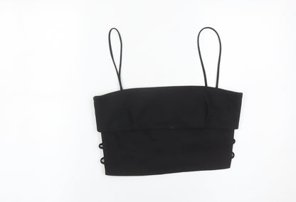 Womens UK Size 12 Zara Black Camisole Tank