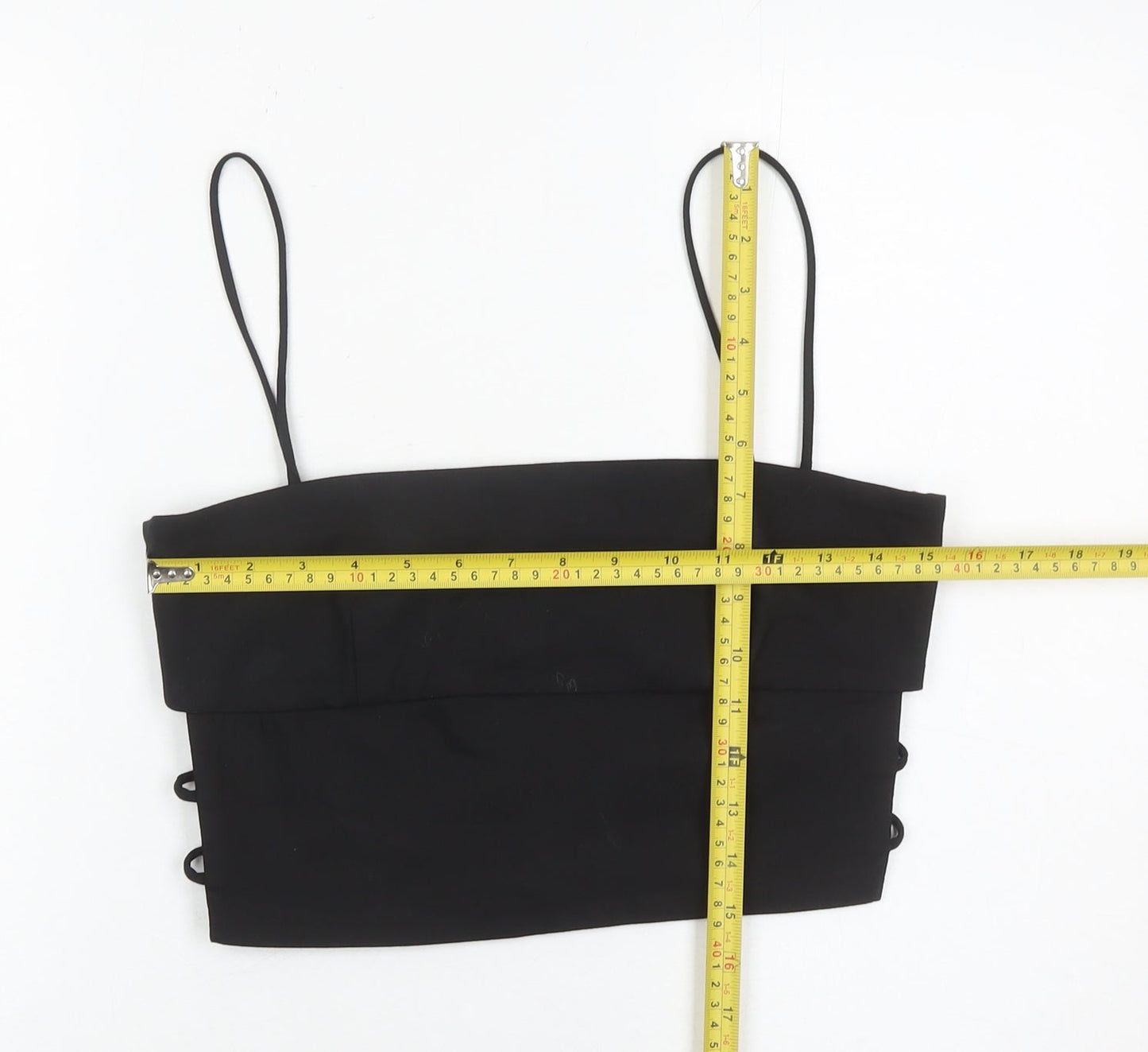 Womens UK Size 12 Zara Black Camisole Tank