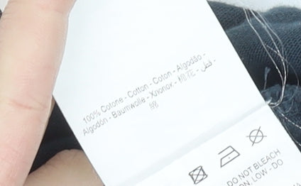 Wrangler Men’s Blue XL Striped Long Sleeve Polo Shirt Regular Fit