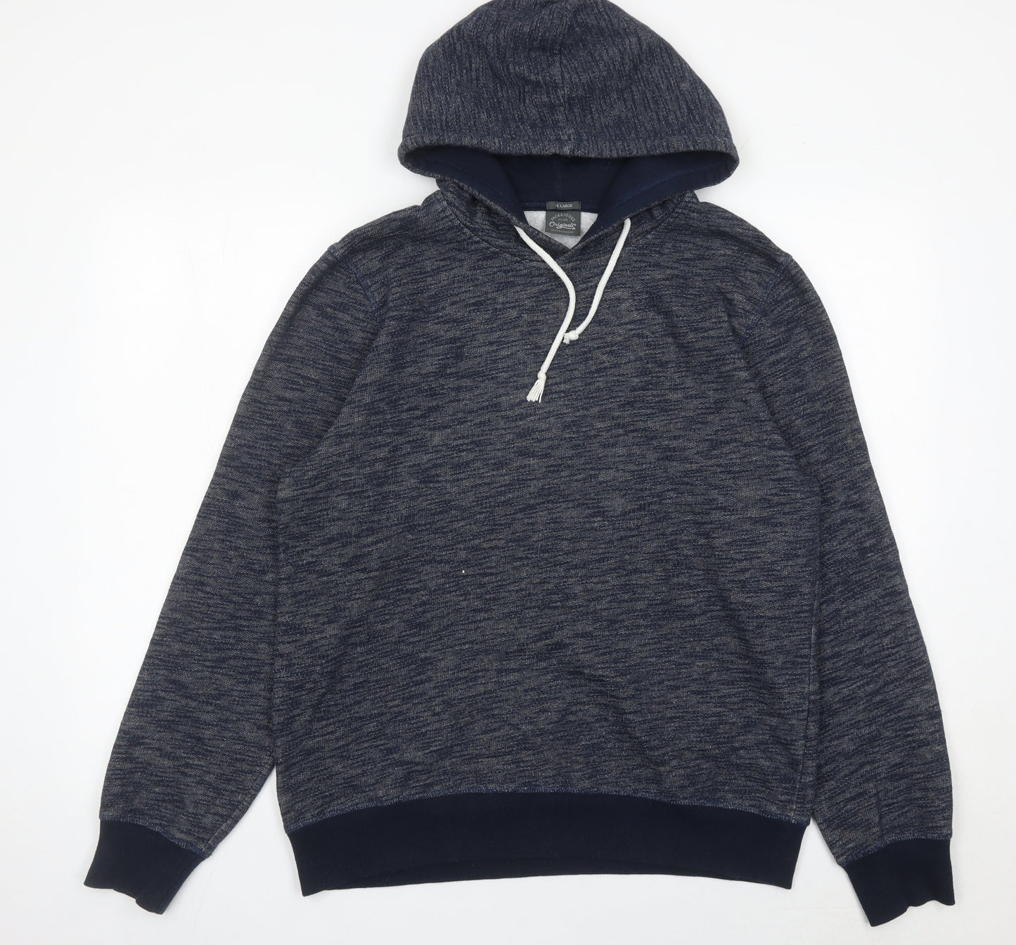 Mens UK Size L JACK & JONES Blue Pullover Hoodie