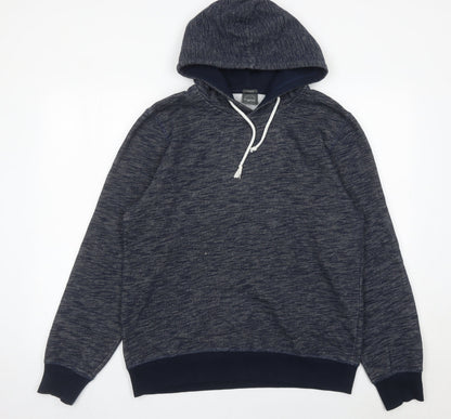Mens UK Size L JACK & JONES Blue Pullover Hoodie