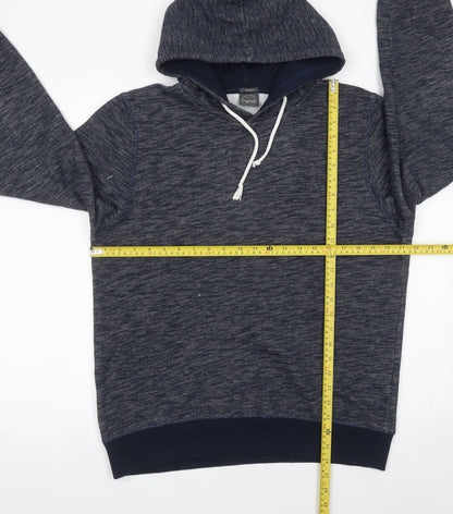 Mens UK Size L JACK & JONES Blue Pullover Hoodie
