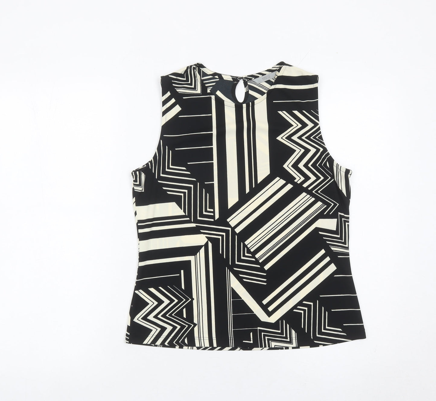 Womens UK Size 12 Marks and Spencer Black Basic Blouse