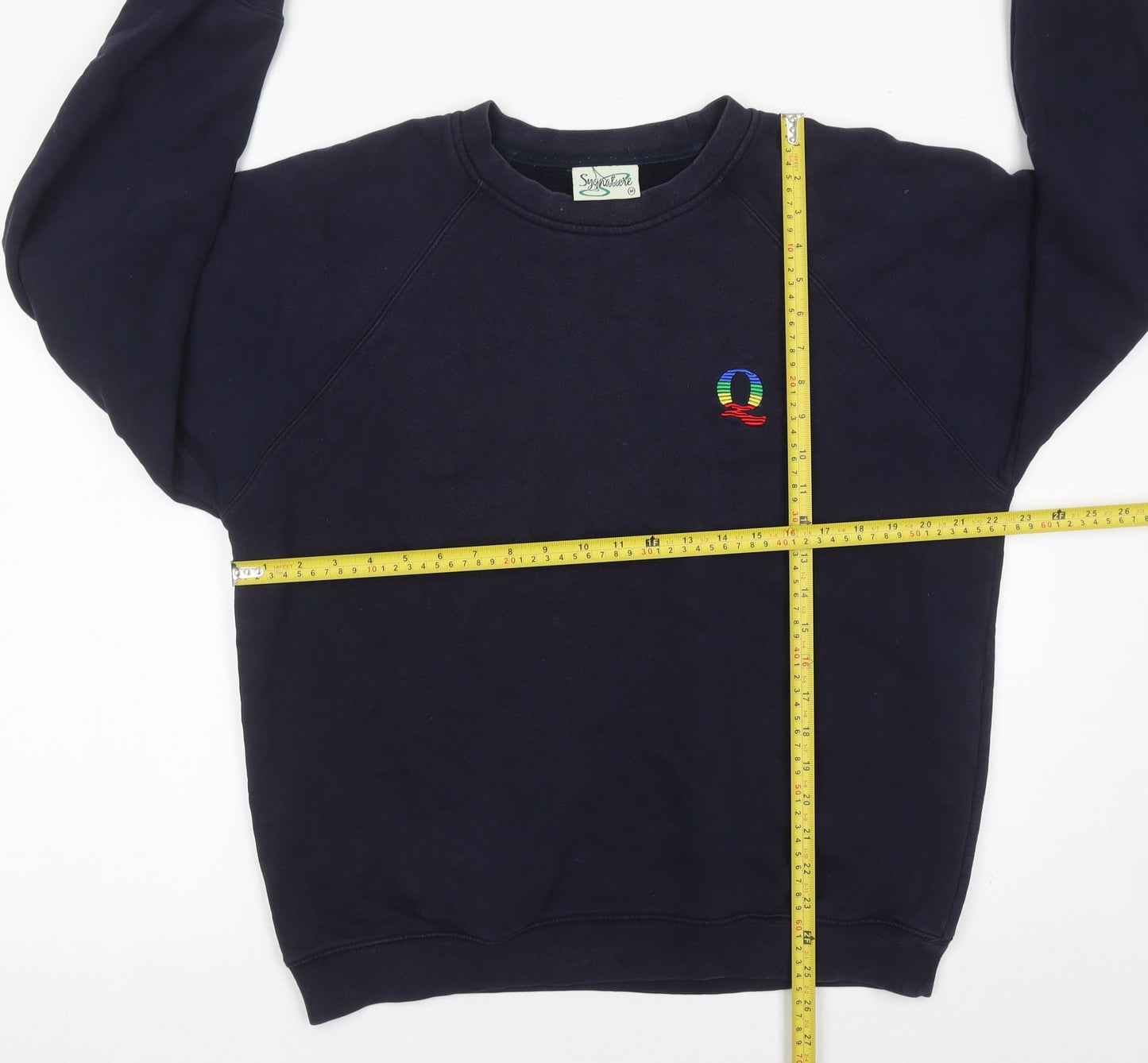 Sygnature Men’s Blue Pullover Sweatshirt M Embroidered Logo