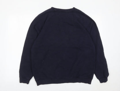 Sygnature Men’s Blue Pullover Sweatshirt M Embroidered Logo
