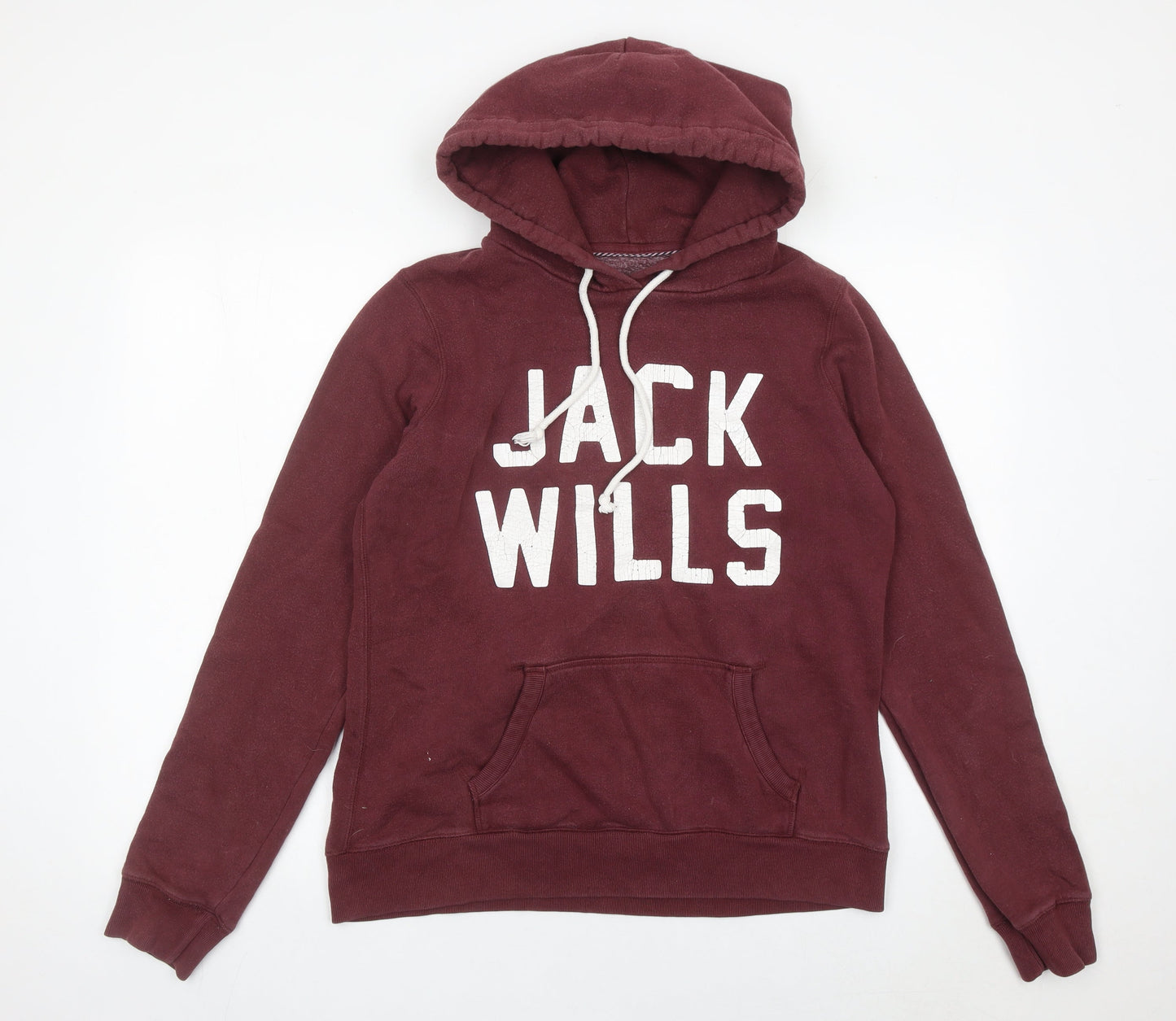 Womens UK Size 14 Jack Wills Red Pullover Hoodie