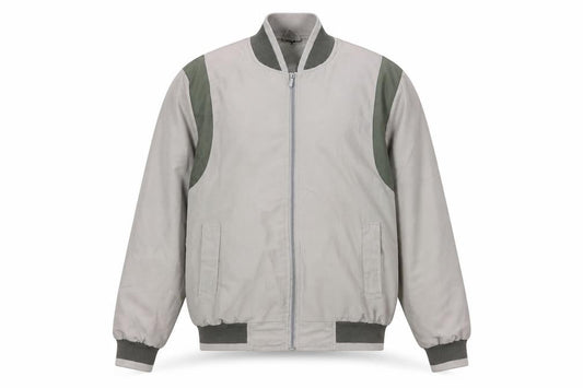 JBC Men’s Grey Polyester Basic Jacket Size M Full Zip Casual