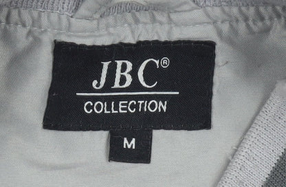JBC Men’s Grey Polyester Basic Jacket Size M Full Zip Casual