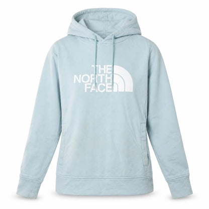 The North Face Womens Blue Small Pullover Hoodie Cotton Logo