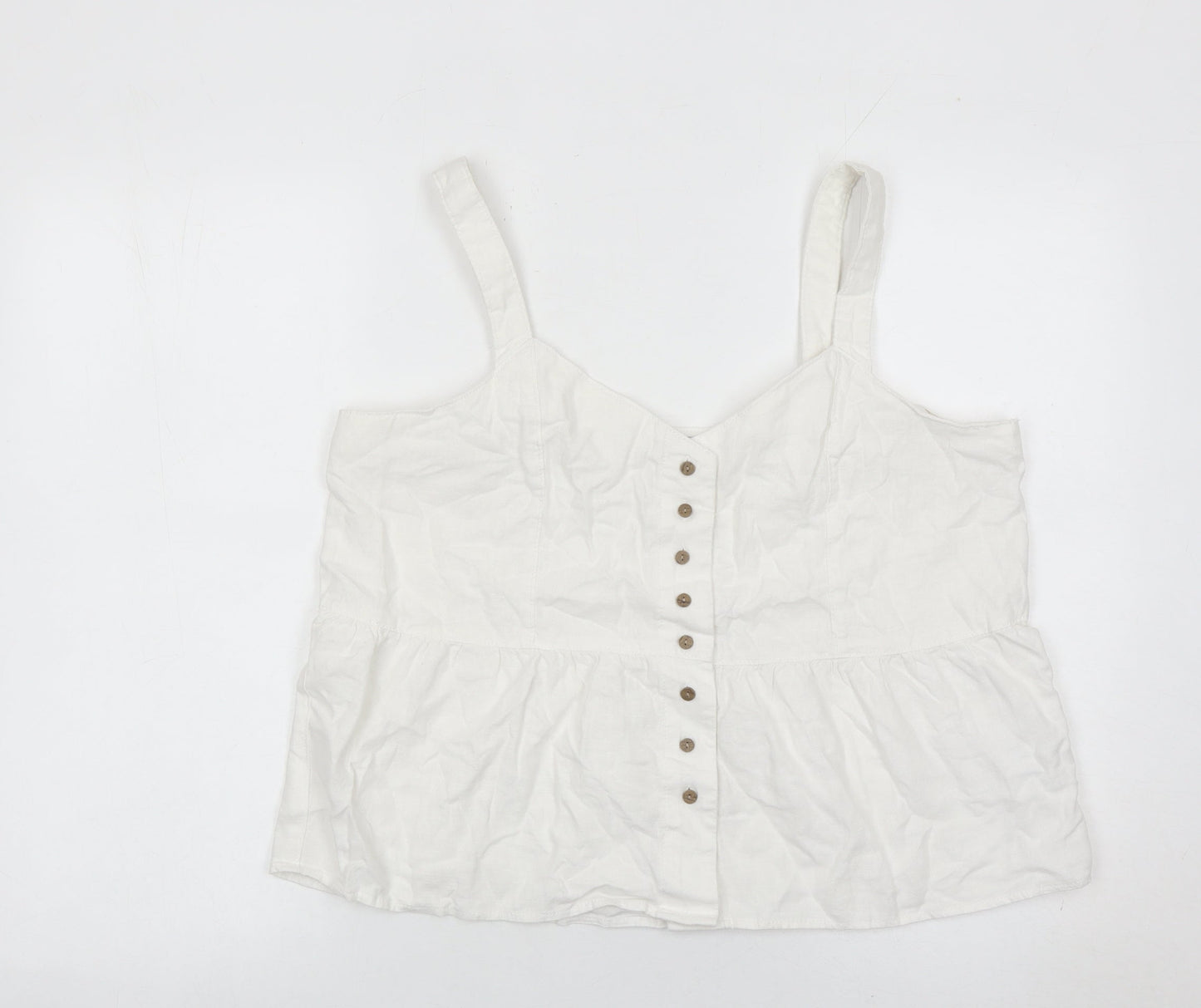 Womens UK Size 16 NEXT White Camisole Blouse