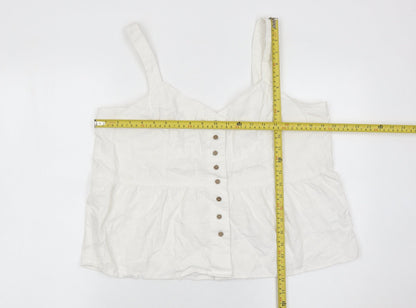 Womens UK Size 16 NEXT White Camisole Blouse