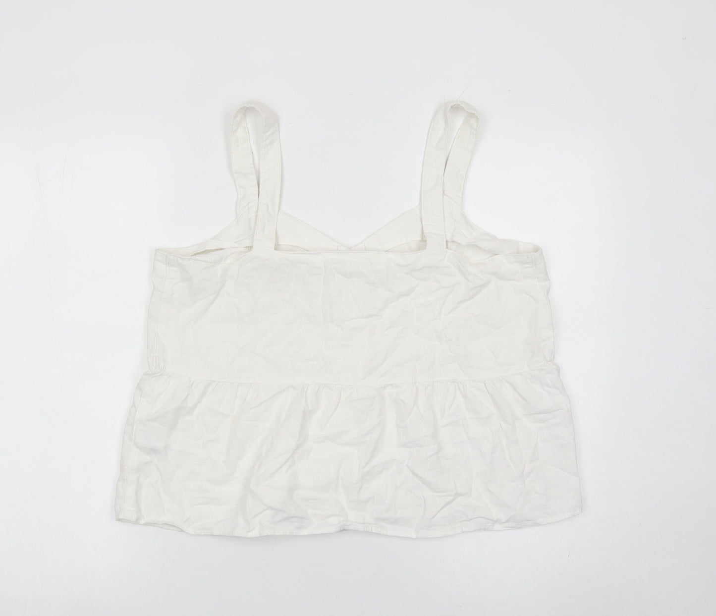 Womens UK Size 16 NEXT White Camisole Blouse