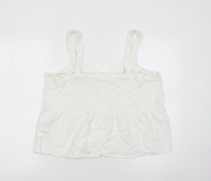Womens UK Size 16 NEXT White Camisole Blouse