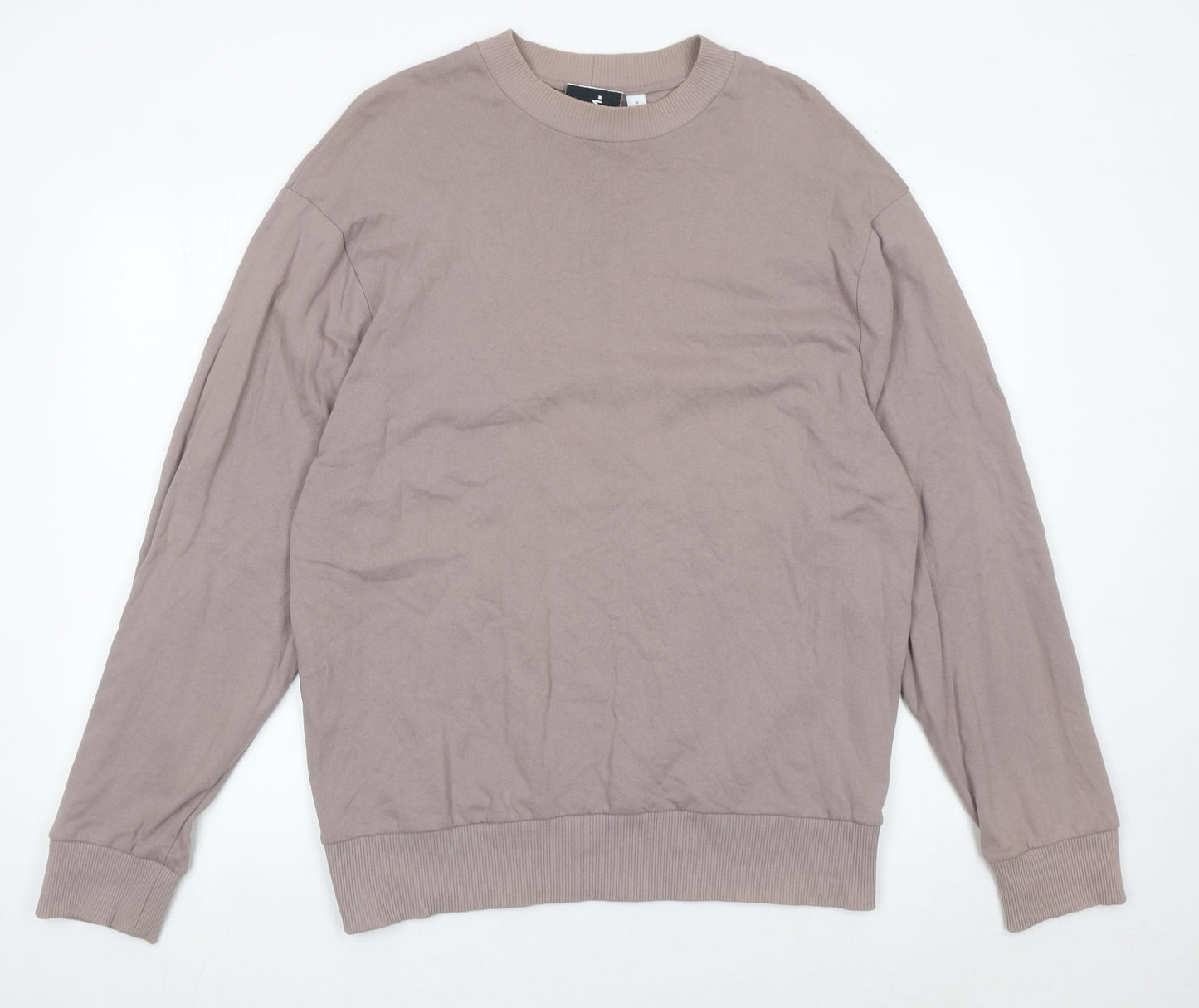 Mens UK Size M COLLUSION Brown Pullover Sweatshirt