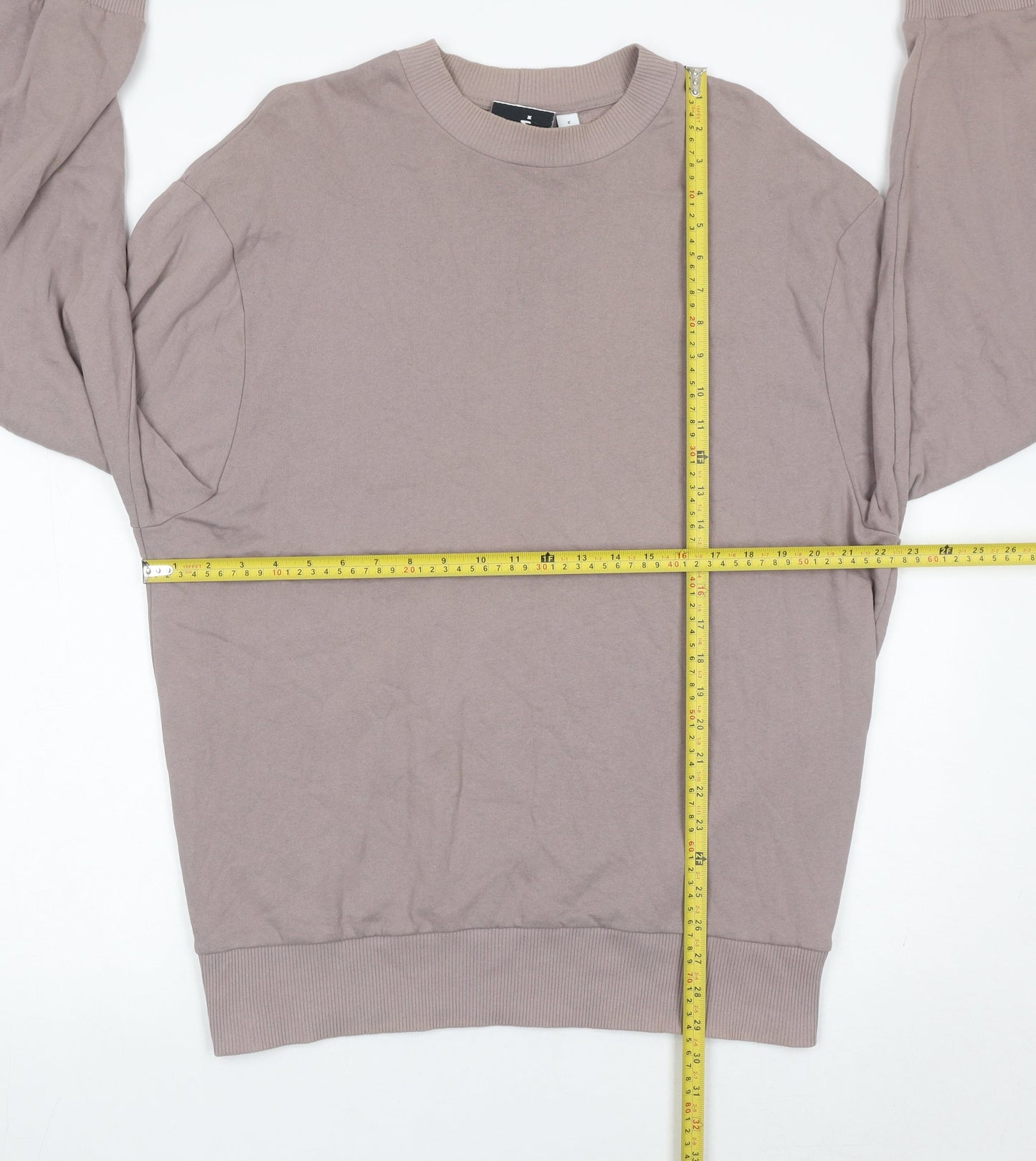 Mens UK Size M COLLUSION Brown Pullover Sweatshirt