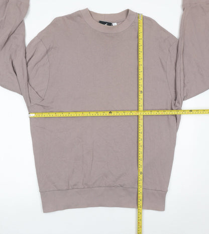 Mens UK Size M COLLUSION Brown Pullover Sweatshirt