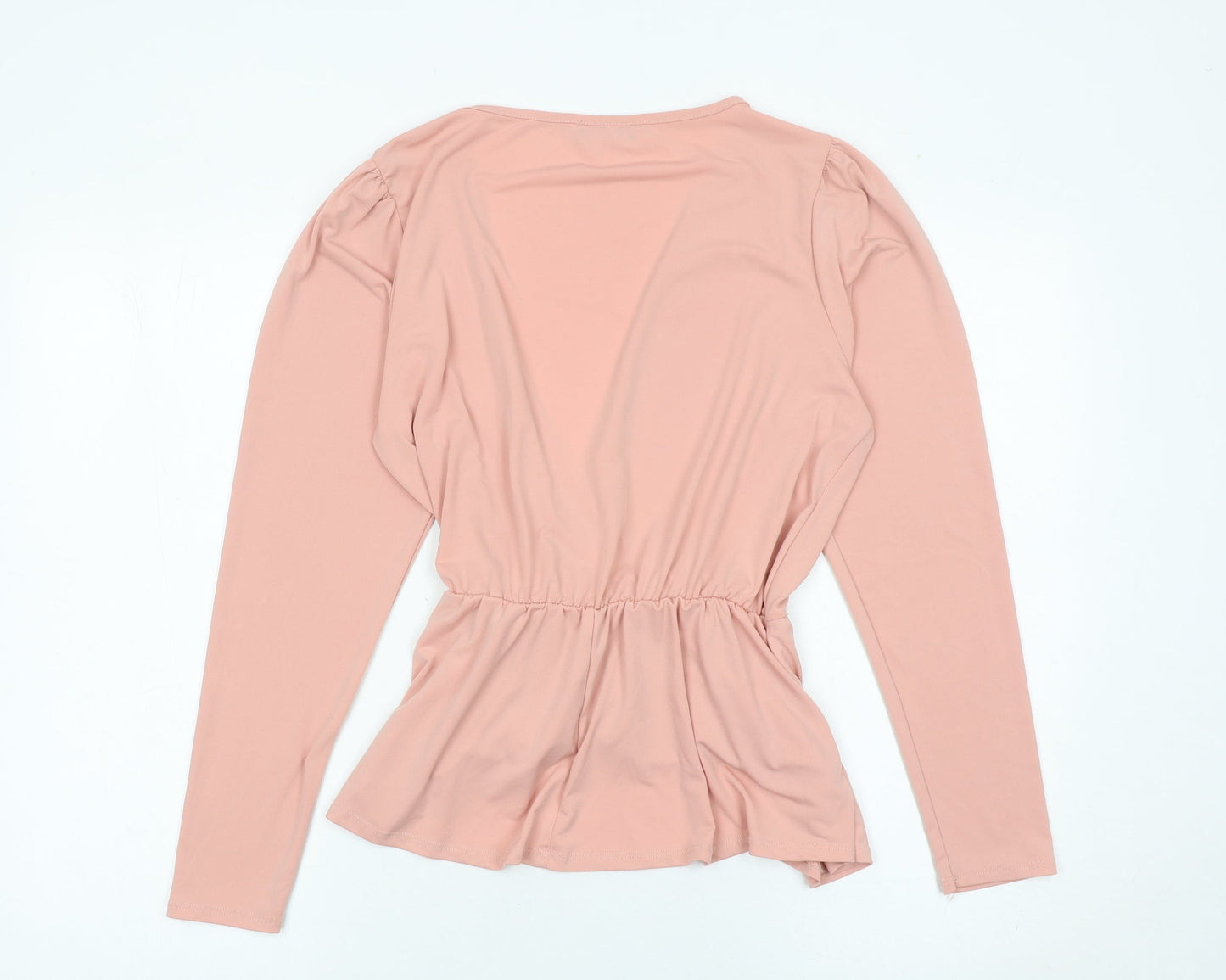 Pink Clove Women’s Pink Wrap Blouse UK 16 Long Sleeve V-Neck