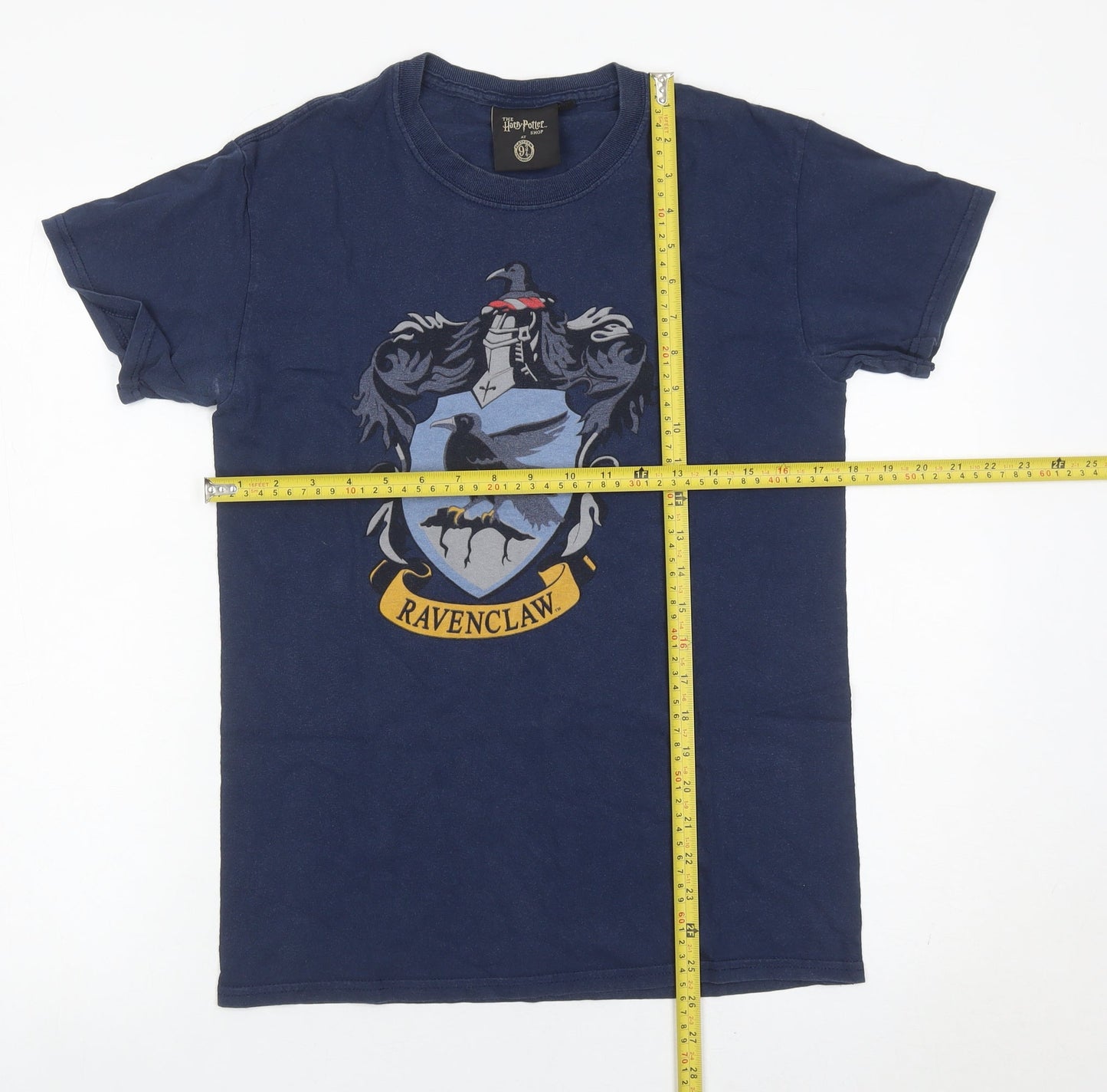 Harry Potter Ravenclaw T-Shirt Men Blue S Graphic Crest Cotton
