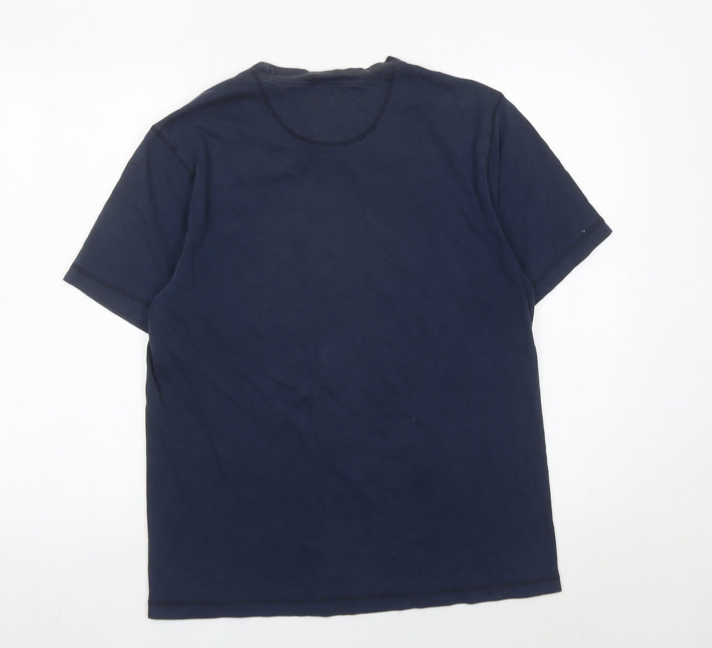 Nike Men’s Blue Medium Crew Neck Cotton T-Shirt