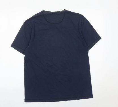 Nike Men’s Blue Medium Crew Neck Cotton T-Shirt