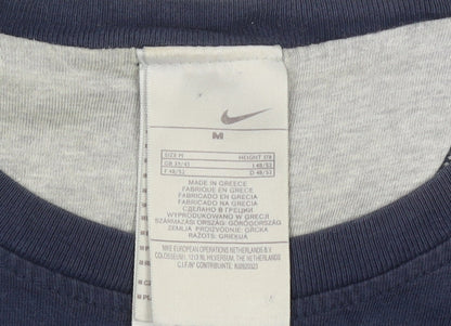 Nike Men’s Blue Medium Crew Neck Cotton T-Shirt