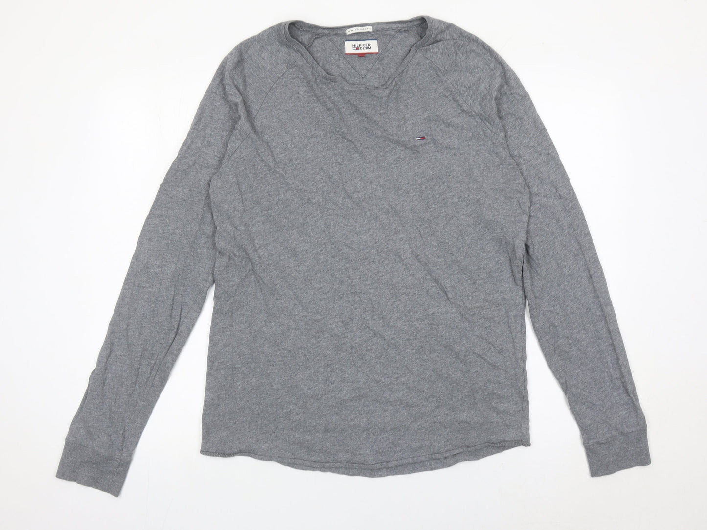 Tommy Hilfiger Men’s Grey Pullover Sweatshirt Size M Crew Neck
