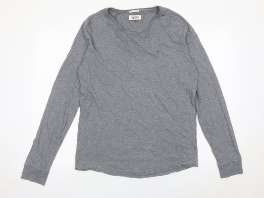 Tommy Hilfiger Men’s Grey Pullover Sweatshirt Size M Crew Neck