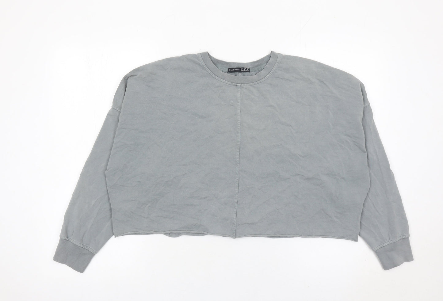 Oysho Sport Women’s Grey Pullover Sweatshirt Size S Crew Neck