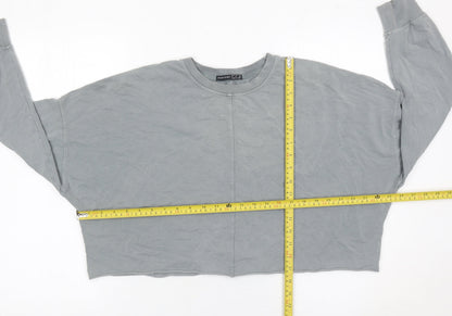Oysho Sport Women’s Grey Pullover Sweatshirt Size S Crew Neck