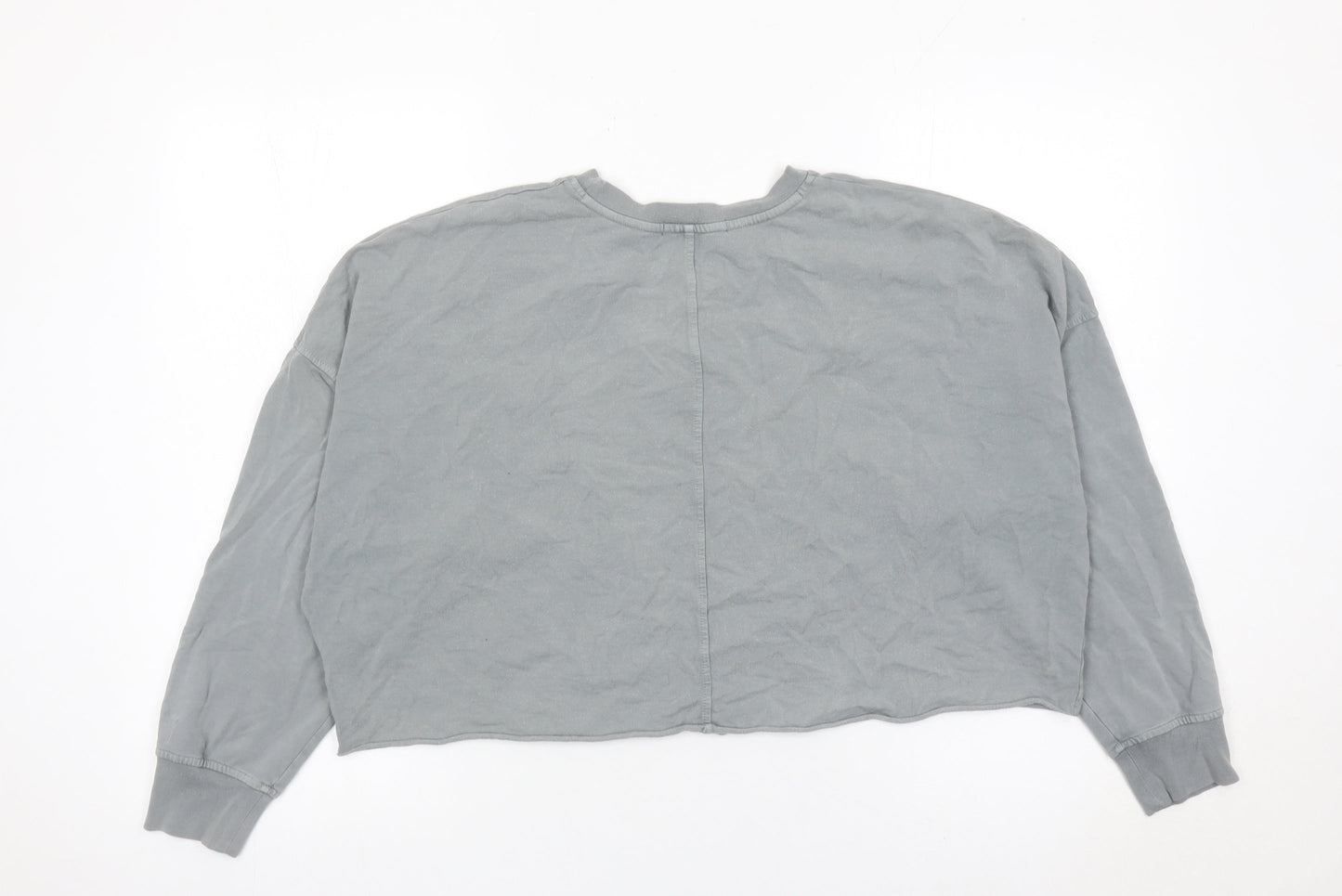 Oysho Sport Women’s Grey Pullover Sweatshirt Size S Crew Neck