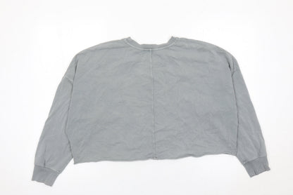 Oysho Sport Women’s Grey Pullover Sweatshirt Size S Crew Neck