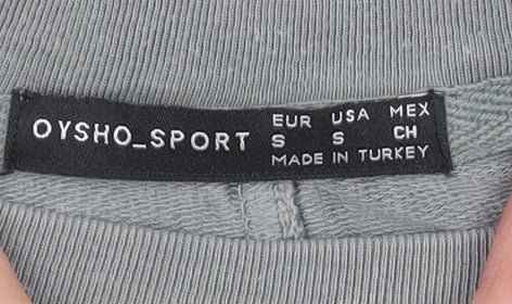 Oysho Sport Women’s Grey Pullover Sweatshirt Size S Crew Neck