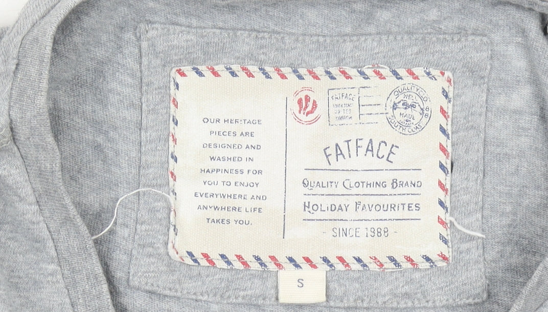 Mens UK Size S FatFace Grey  T-Shirt