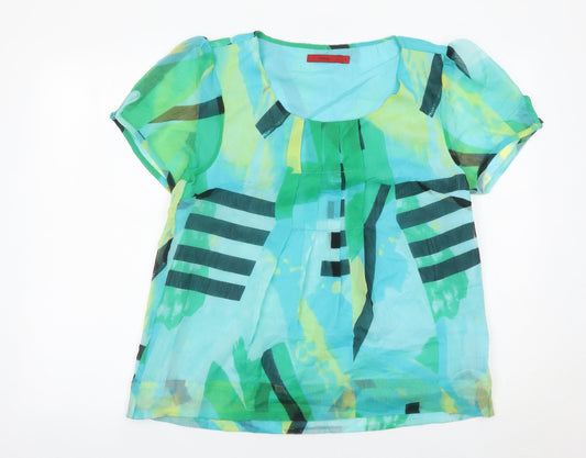 Womens UK Size L Fransa Multicoloured Tunic Blouse