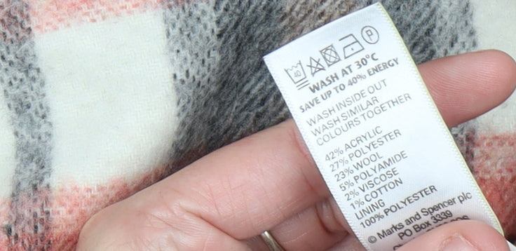 Marks and Spencer Womens Multicoloured Plaid Wool Blend Skirt Size 14