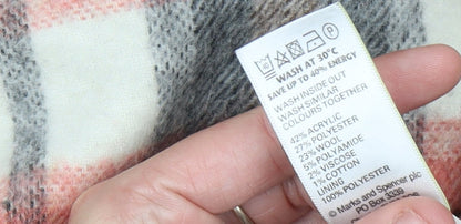 Marks and Spencer Womens Multicoloured Plaid Wool Blend Skirt Size 14