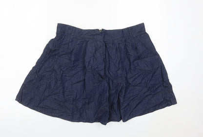 Oasis Women’s Blue Denim A-Line Skirt Size 16 Short Casual