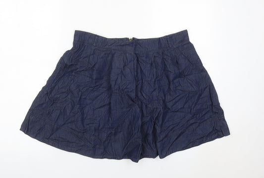 Oasis Women’s Blue Denim A-Line Skirt Size 16 Short Casual