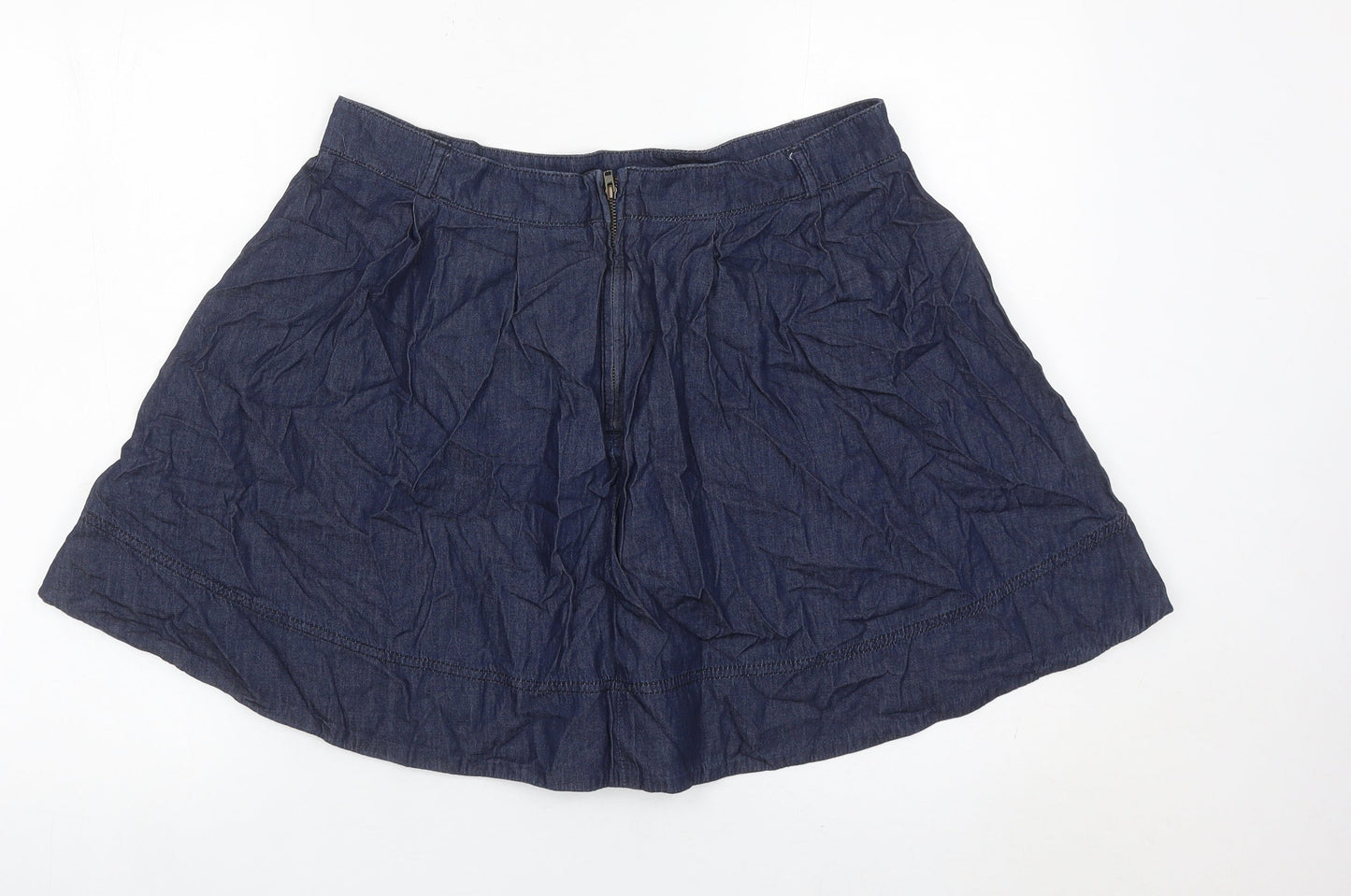 Oasis Women’s Blue Denim A-Line Skirt Size 16 Short Casual