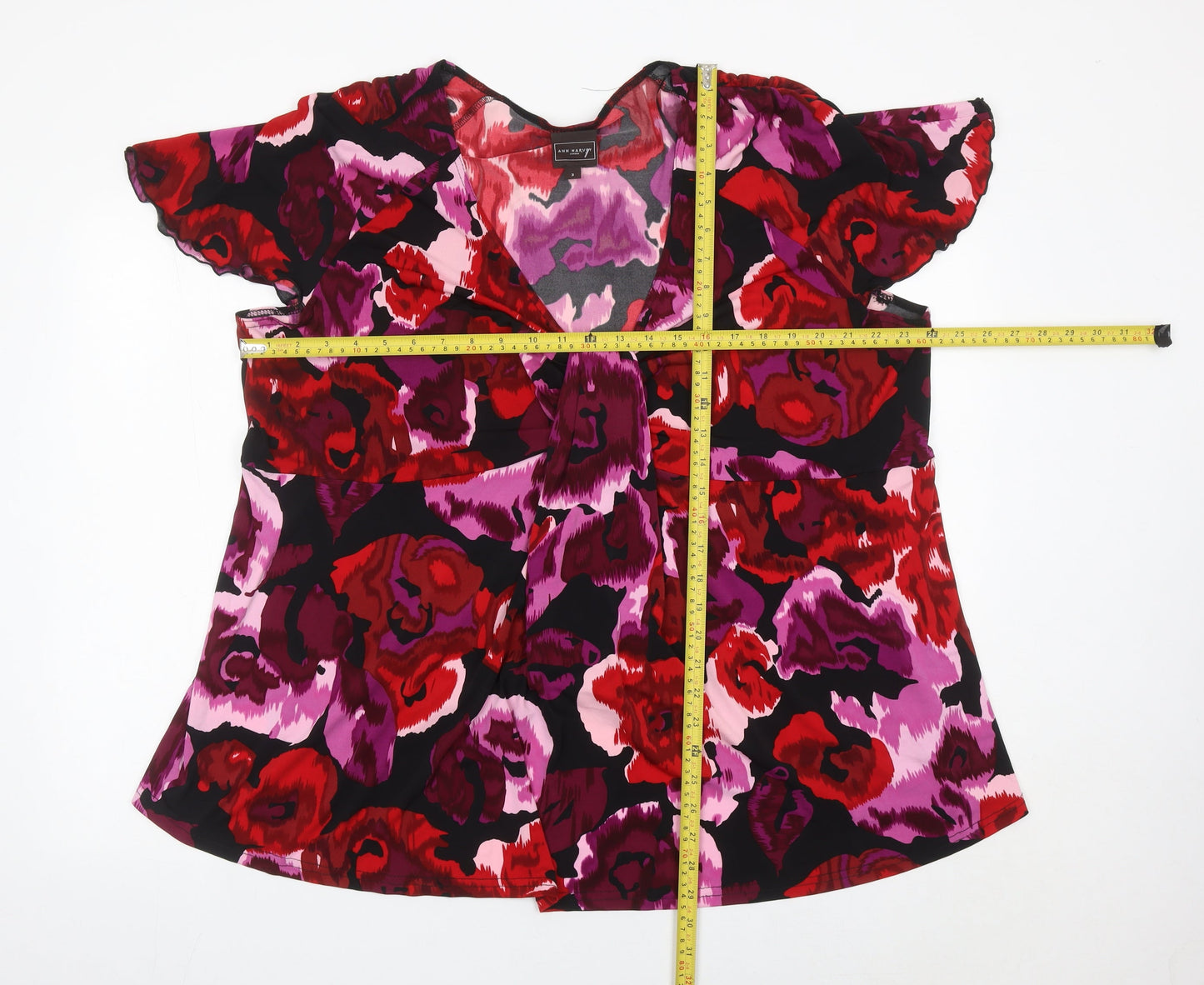 Womens UK Size 18 Ann Harvey Multicoloured Tunic Blouse
