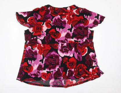 Womens UK Size 18 Ann Harvey Multicoloured Tunic Blouse
