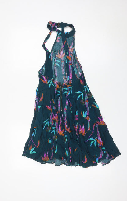 Kimchi Blue Women’s Multicoloured Halter A-Line Dress Size M Floral