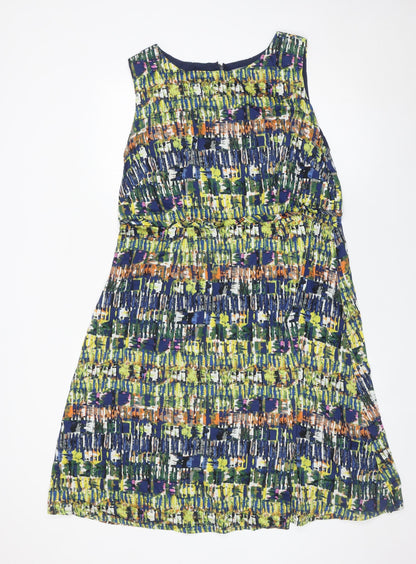 Tu Women’s Multicoloured A-Line Cotton Knee Length Dress Size 18